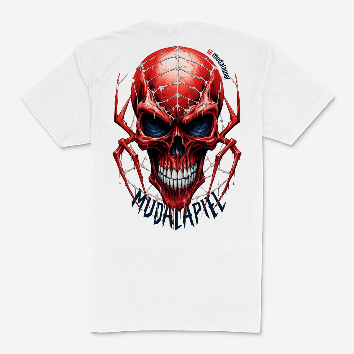 Camiseta SPIDERMAN SKULL Tattoo Unisex Espalda