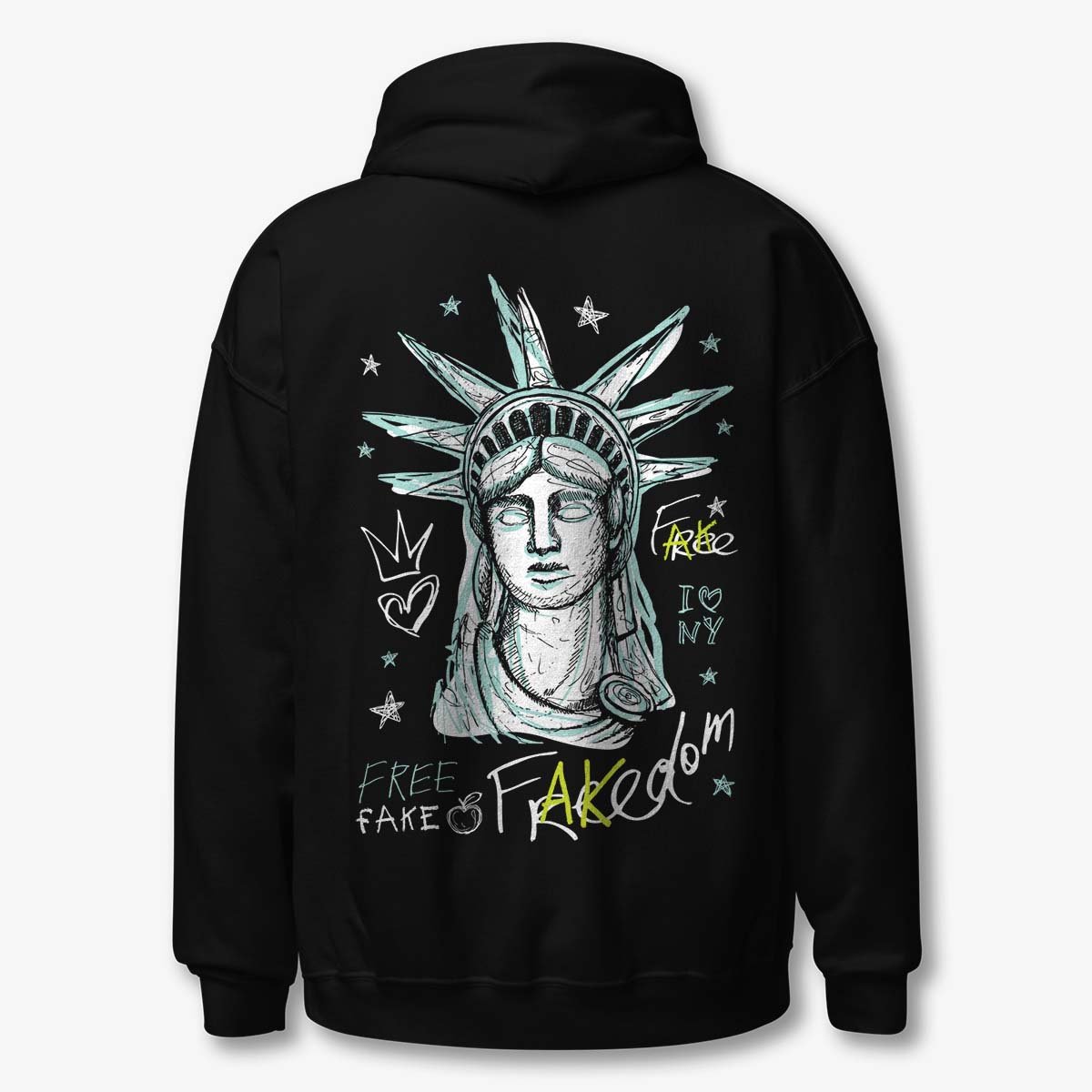 Sudadera fake on sale love negra mujer