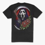 Camiseta Negra GHOSTFACE DEATH Tattoo Unisex Espalda